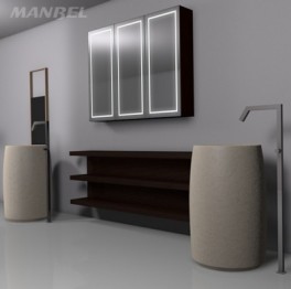 Massivholz Spiegelschrank