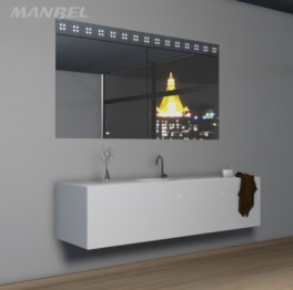 Massivholz-Badspiegelschrank